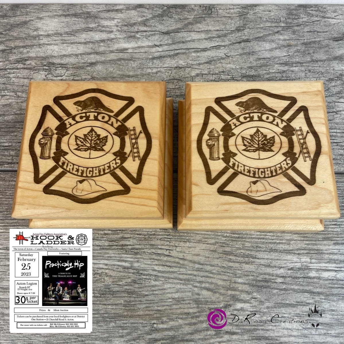 First Responder Themed Coasters Set of 2 - DaRosa Creations