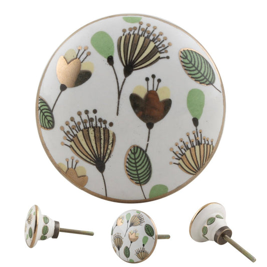 Floral Round Knob - DaRosa Creations