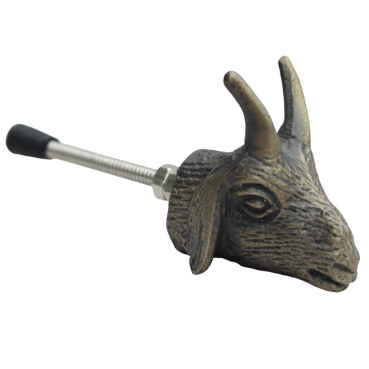Goat Drawer Knob in Brass - DaRosa Creations