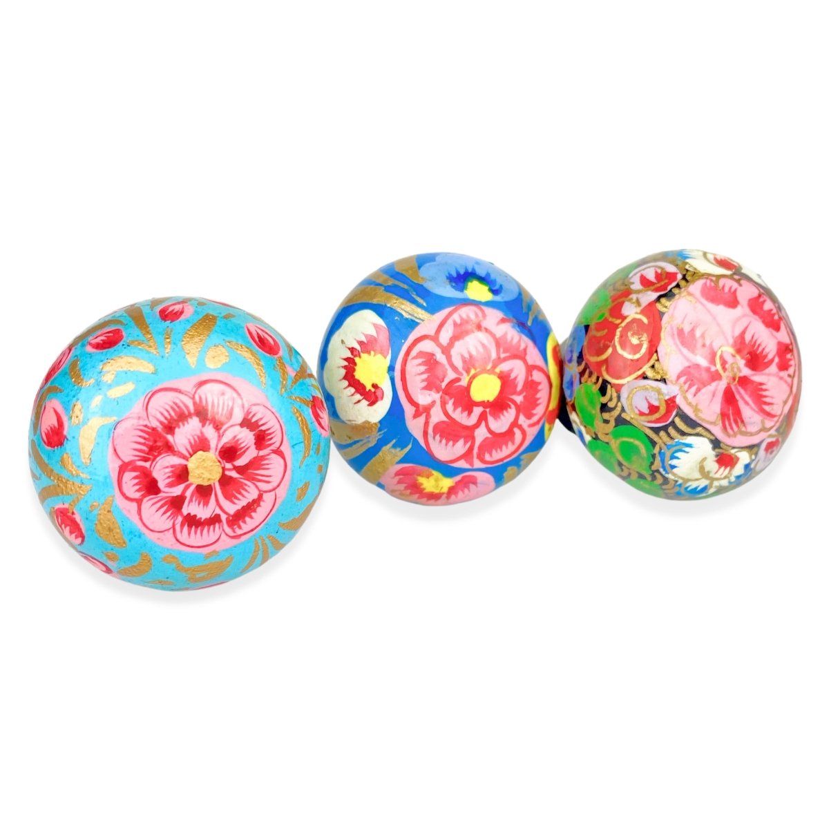 Hand Painted Wooden Flower Knobs - DaRosa Creations