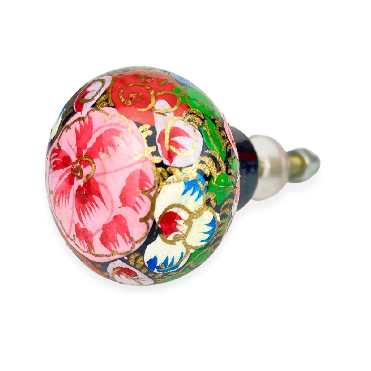 Hand Painted Wooden Flower Knobs - DaRosa Creations