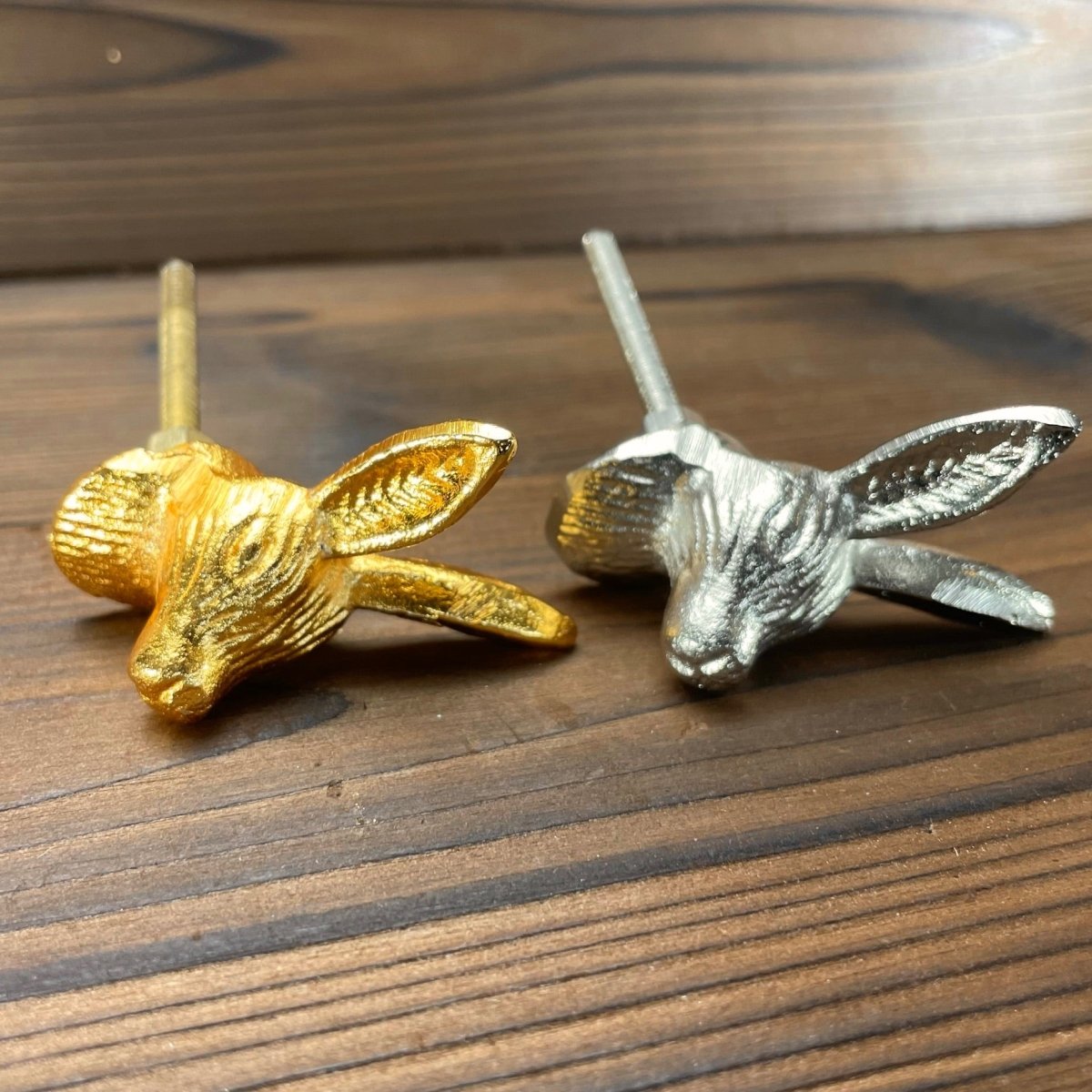 Hare Drawer Knobs in Gold, Silver or Antique Brass - DaRosa Creations