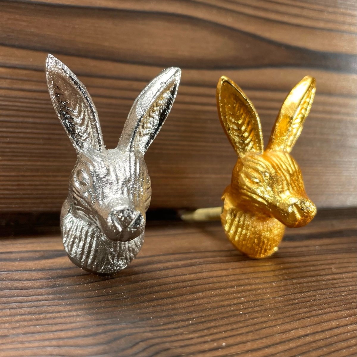 Hare Drawer Knobs in Gold, Silver or Antique Brass - DaRosa Creations