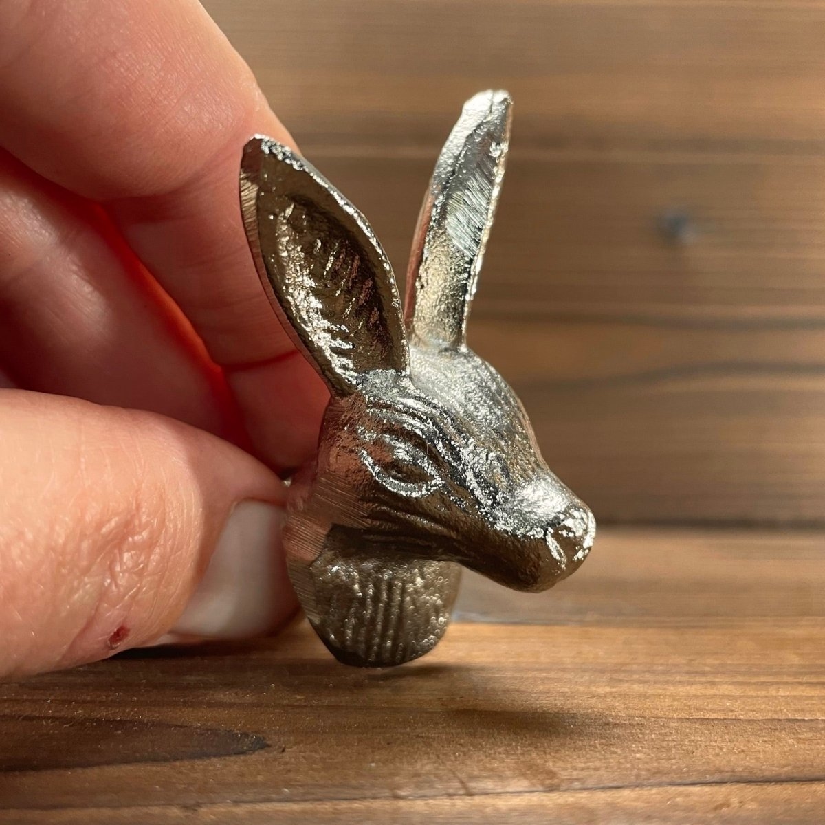 Hare Drawer Knobs in Gold, Silver or Antique Brass - DaRosa Creations