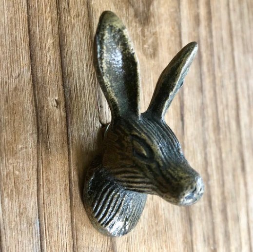 Hare Drawer Knobs in Gold, Silver or Antique Brass - DaRosa Creations