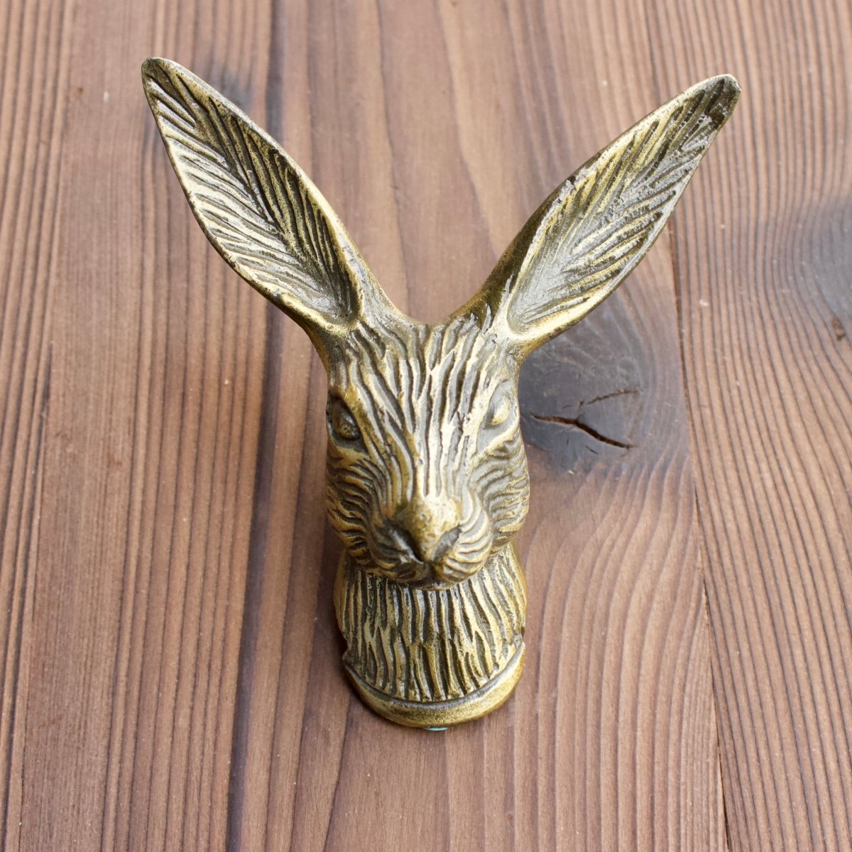Hare Hook - Rabbit Wall Hook in Antique Brass - Woodland Decor