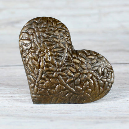 Heart Drawer Knobs in Antique Brass - DaRosa Creations