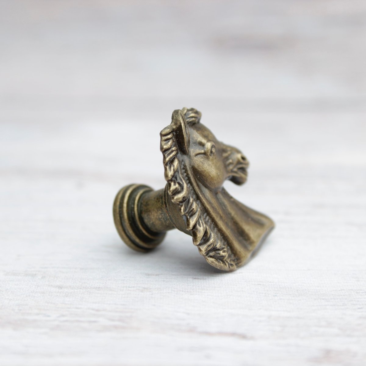 Horse Cabinet Knob in Antique Brass or Silver - DaRosa Creations