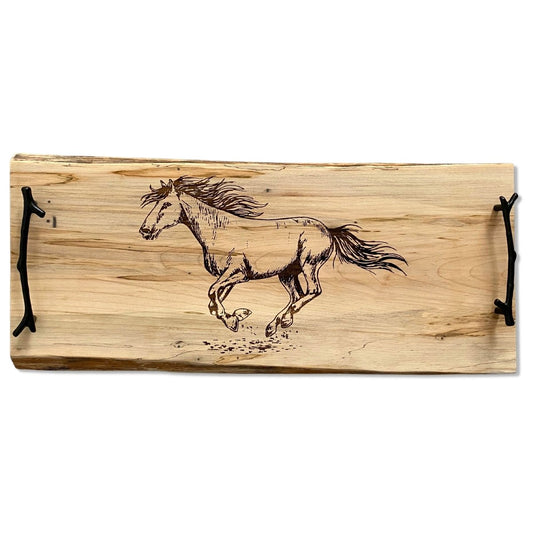 Horse Charcuterie Board Maple - DaRosa Creations