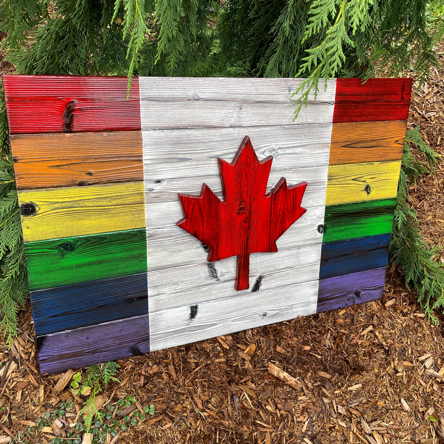 Canadian Pride Flag made of Wood by DaRosa Creations