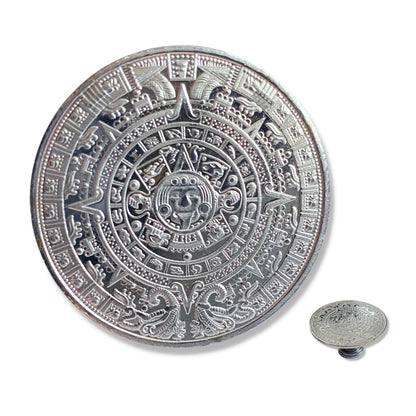 Maya Calendar Drawer Knob Silver - DaRosa Creations