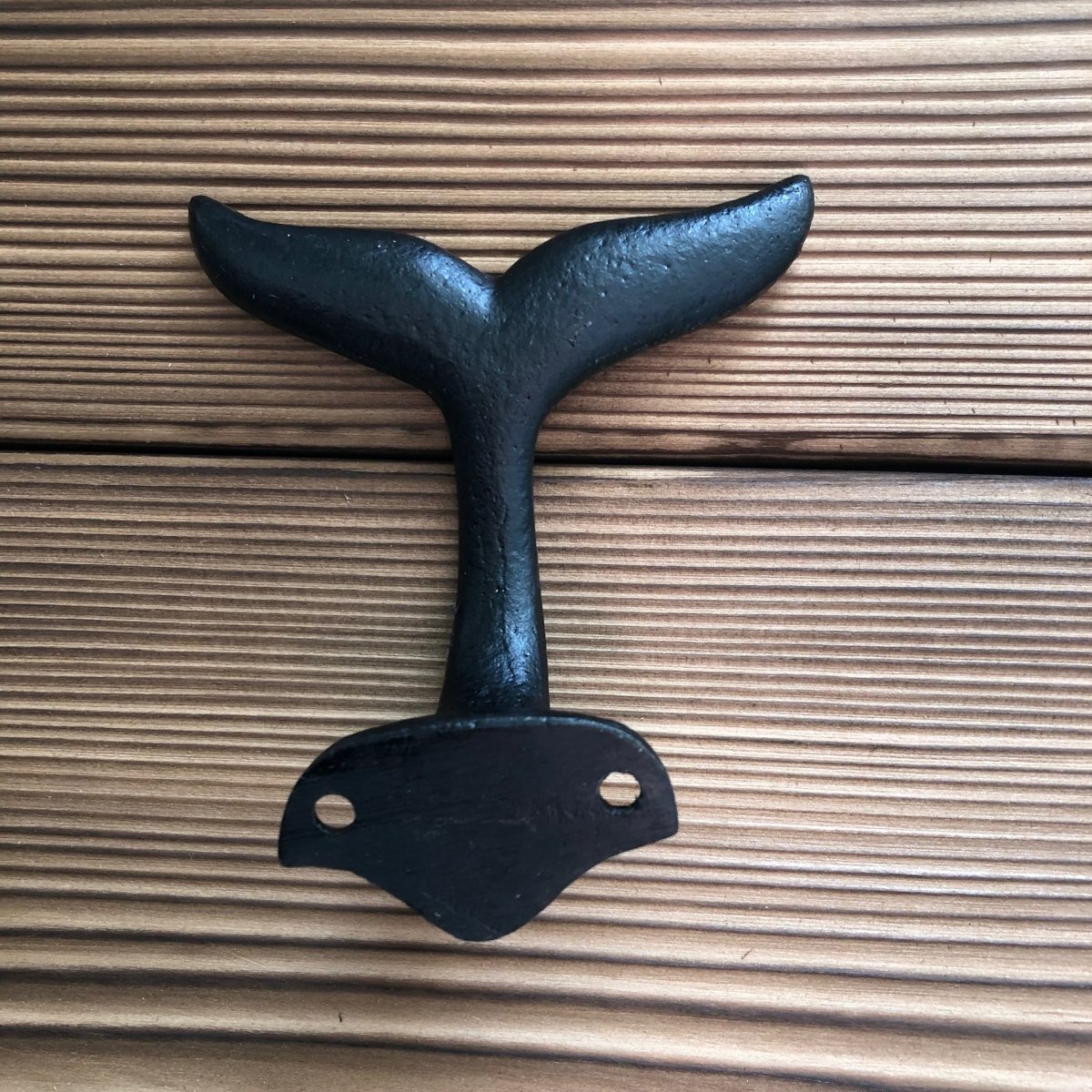 Metal Whale Tail Wall Hook in Black - DaRosa Creations