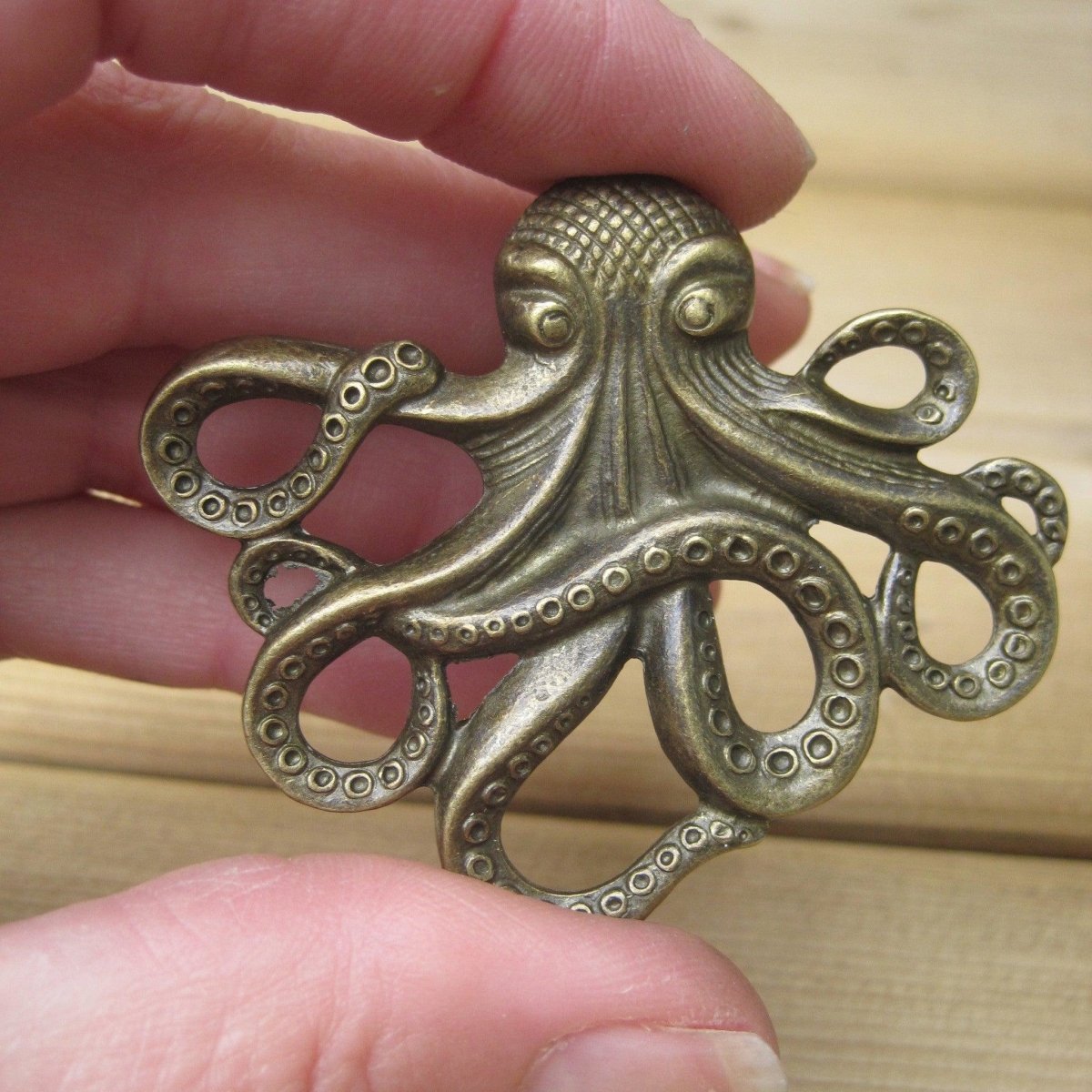 Octopus Knob in Antique Brass - DaRosa Creations