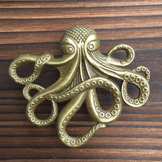 Octopus Knob in Antique Brass - DaRosa Creations