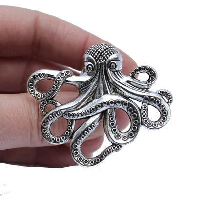 Octopus Knob in Silver - DaRosa Creations