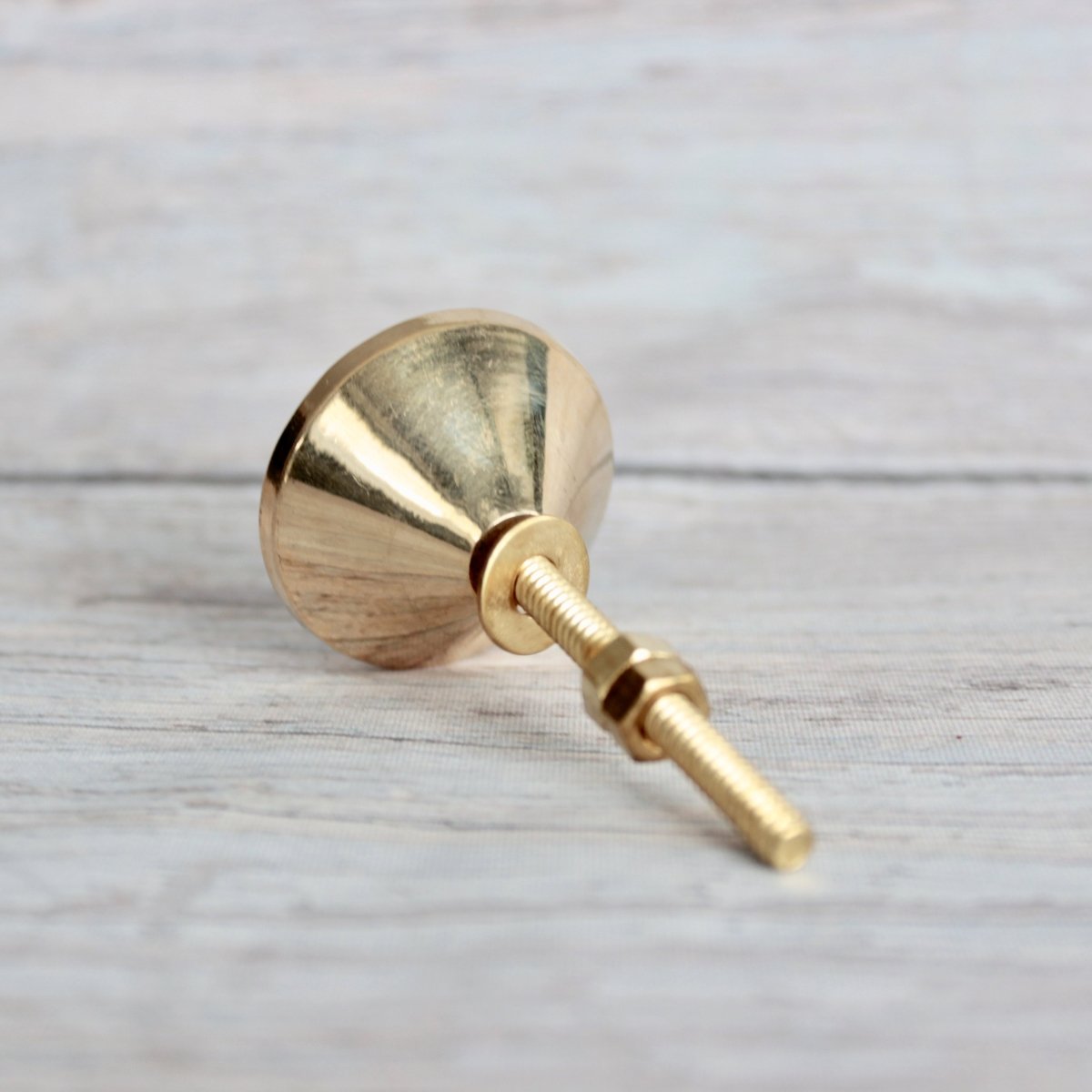 Pearl Knob in Brass Hexagon Pattern - DaRosa Creations