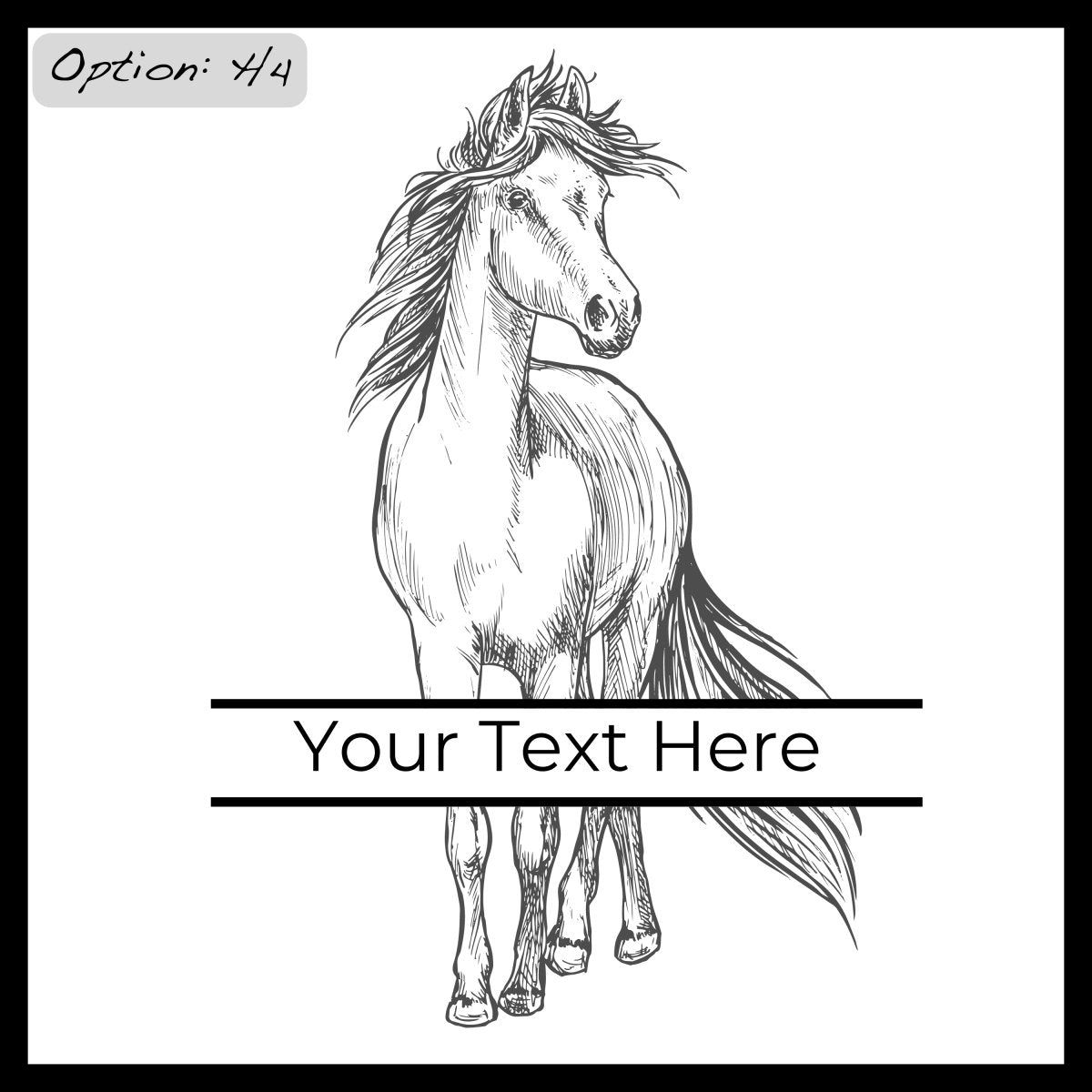 Personalized Horse Coasters SET of 2 - DaRosa Creations