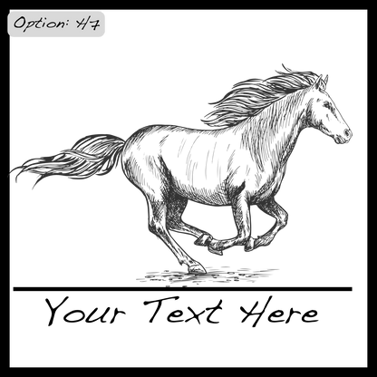 Personalized Horse Coasters SET of 2 - DaRosa Creations