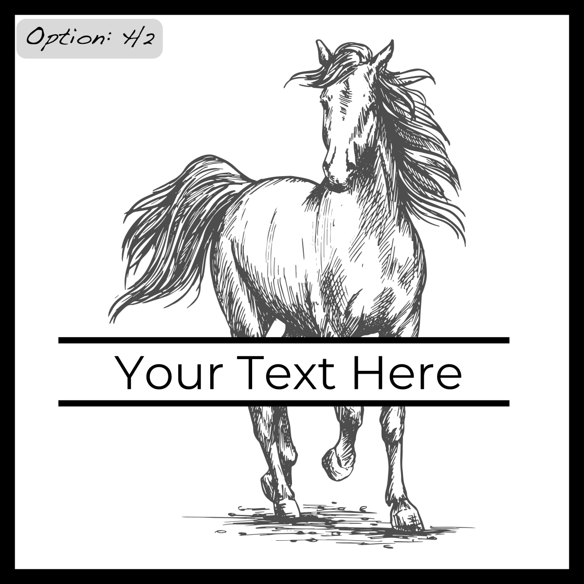 Personalized Horse Coasters SET of 2 - DaRosa Creations