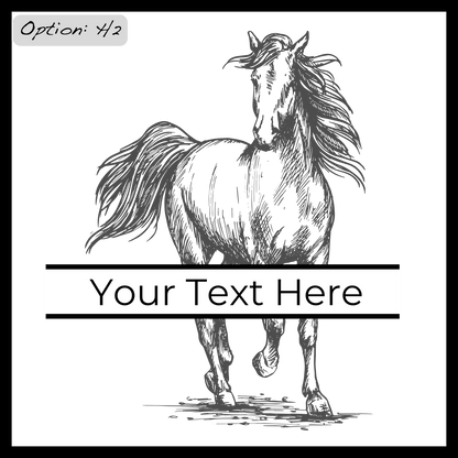 Personalized Horse Coasters SET of 2 - DaRosa Creations