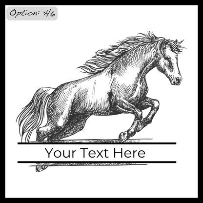 Personalized Horse Coasters SET of 2 - DaRosa Creations
