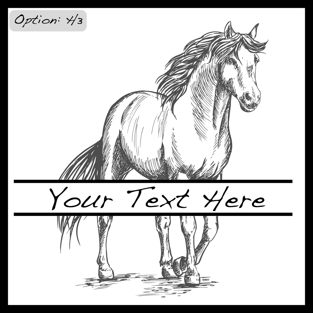 Personalized Horse Coasters SET of 2 - DaRosa Creations