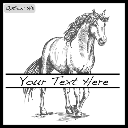 Personalized Horse Coasters SET of 2 - DaRosa Creations