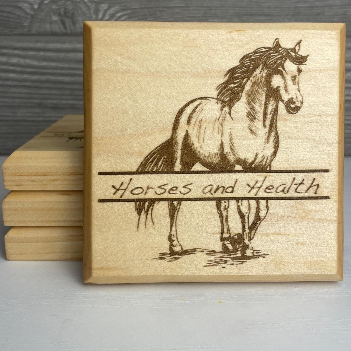 Personalized Horse Coasters SET of 2 - DaRosa Creations