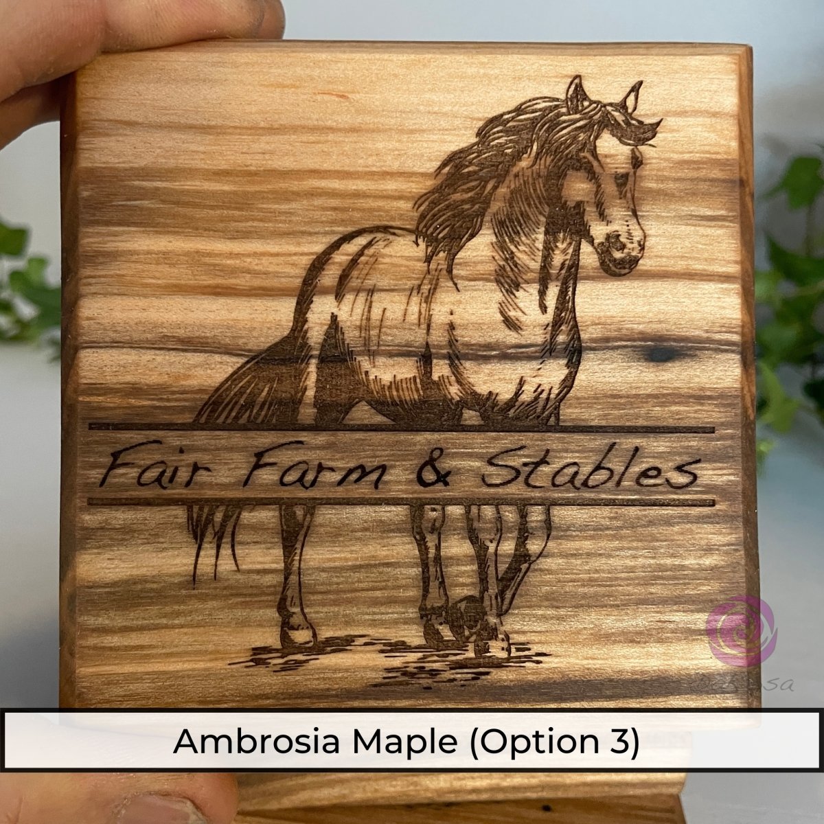 Personalized Horse Coasters SET of 2 - DaRosa Creations