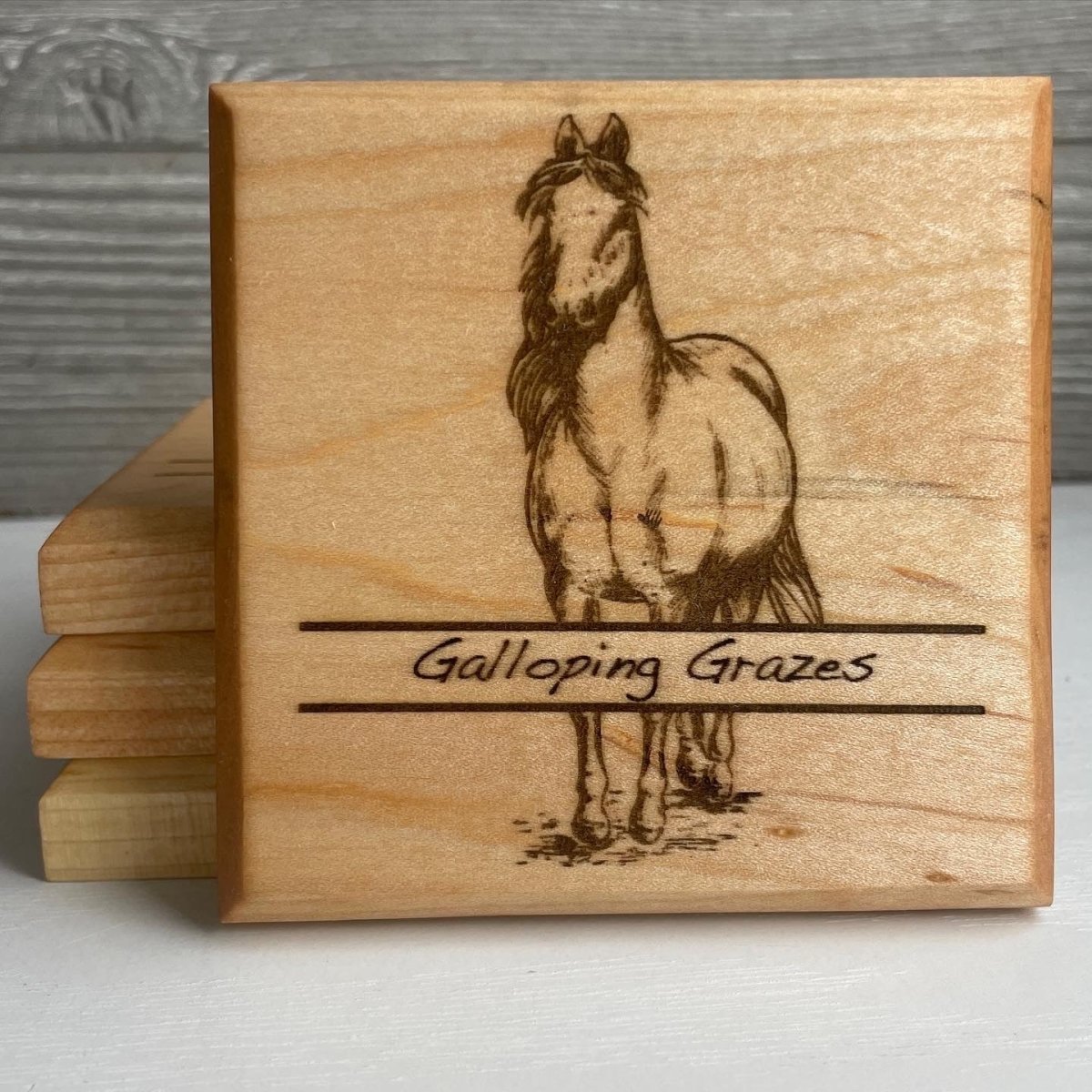 Personalized Horse Coasters SET of 2 - DaRosa Creations