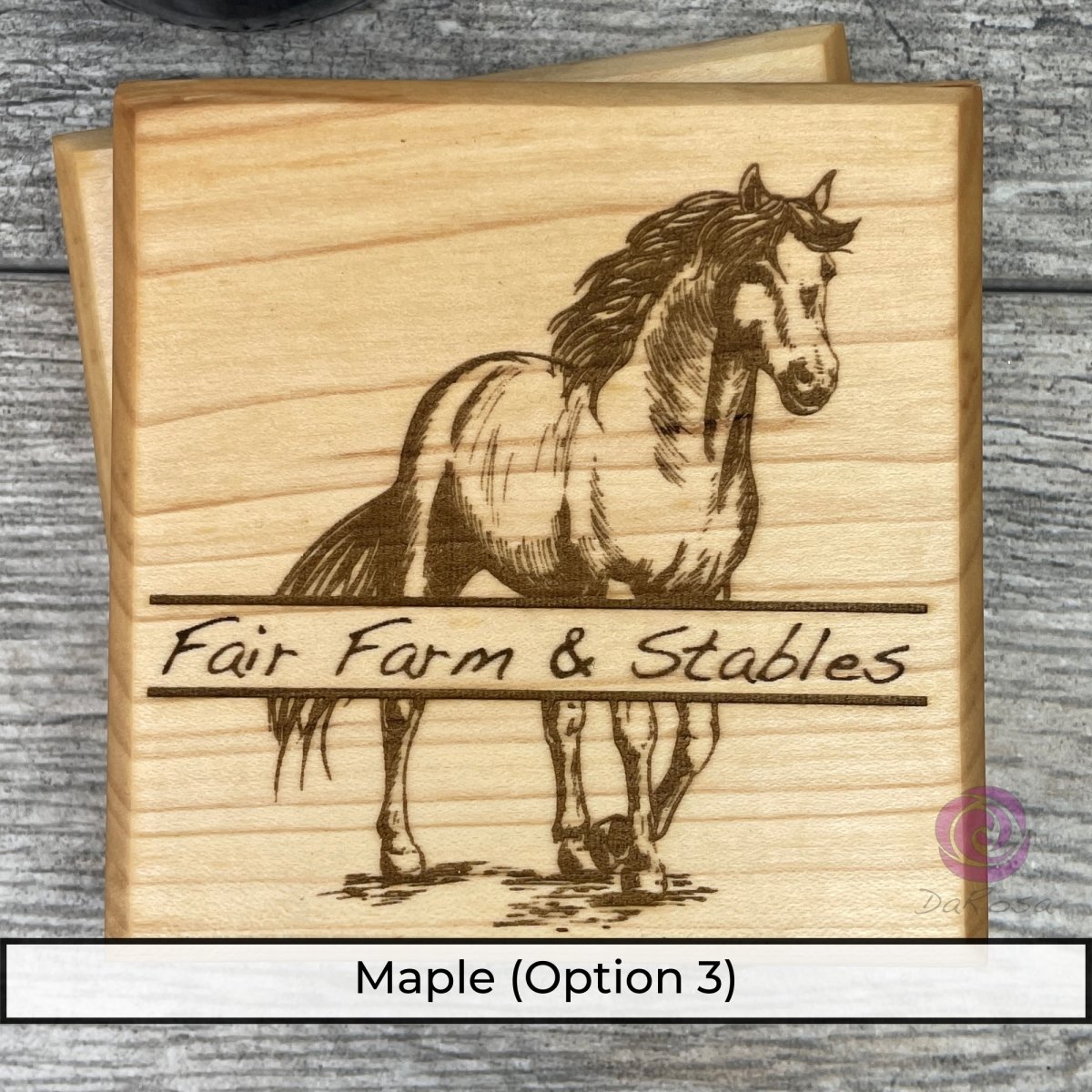 Personalized Horse Coasters SET of 2 - DaRosa Creations