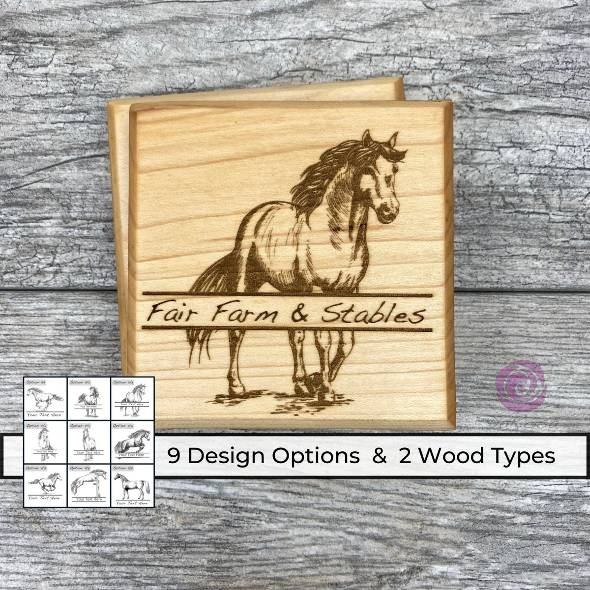 Personalized Horse Coasters SET of 2 - DaRosa Creations