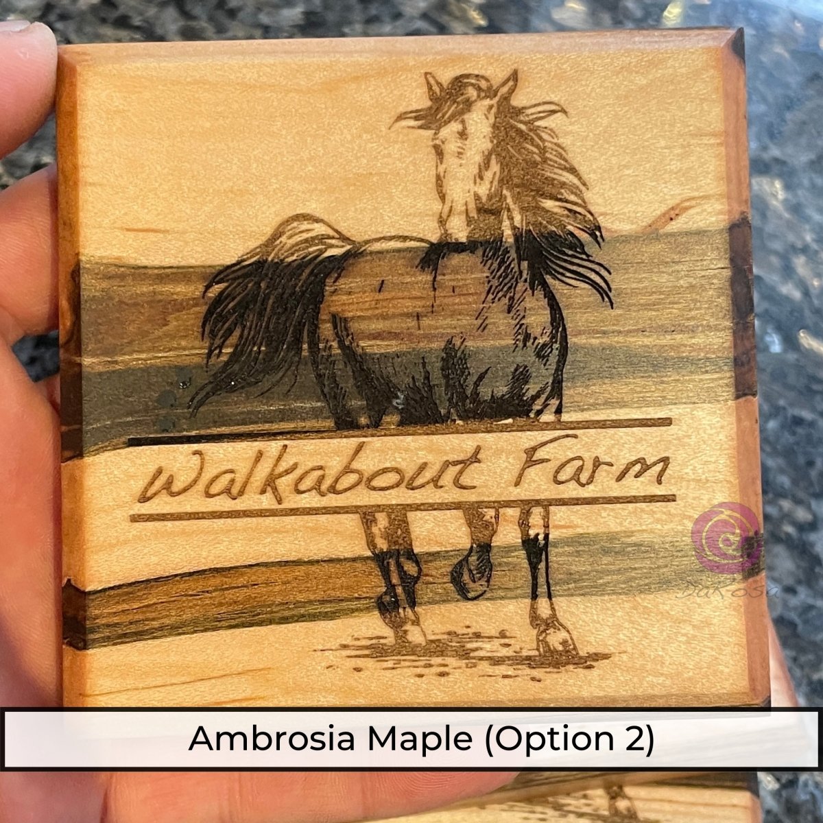 Personalized Horse Coasters SET of 2 - DaRosa Creations