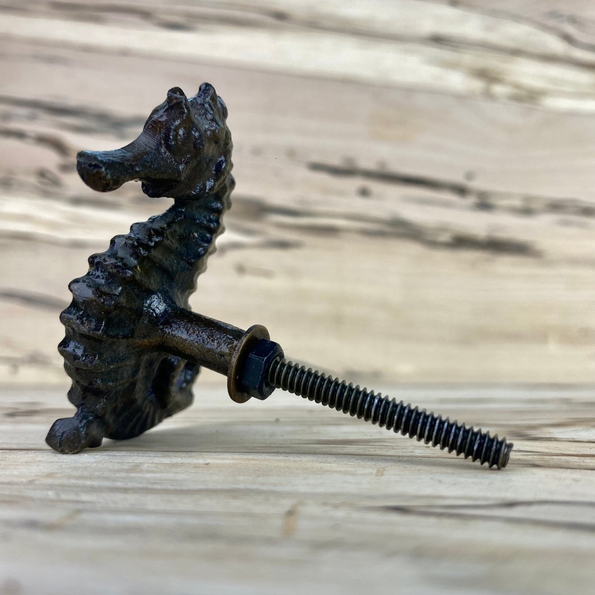 Seahorse Drawer Knob in Bronze - DaRosa Creations