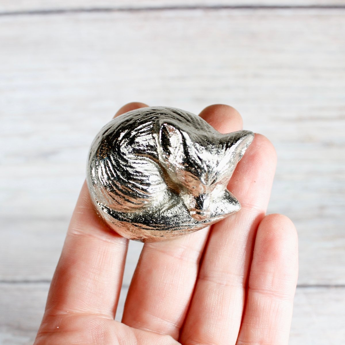 Sleeping Fox Knob in Silver - DaRosa Creations