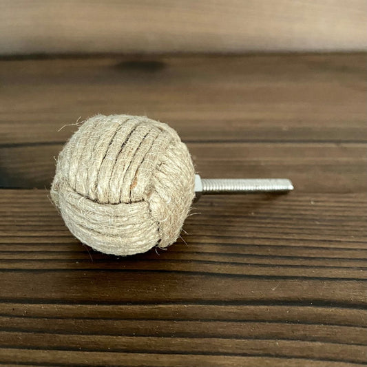 Small Rope Knot Drawer Knob Nautical Decor - DaRosa Creations