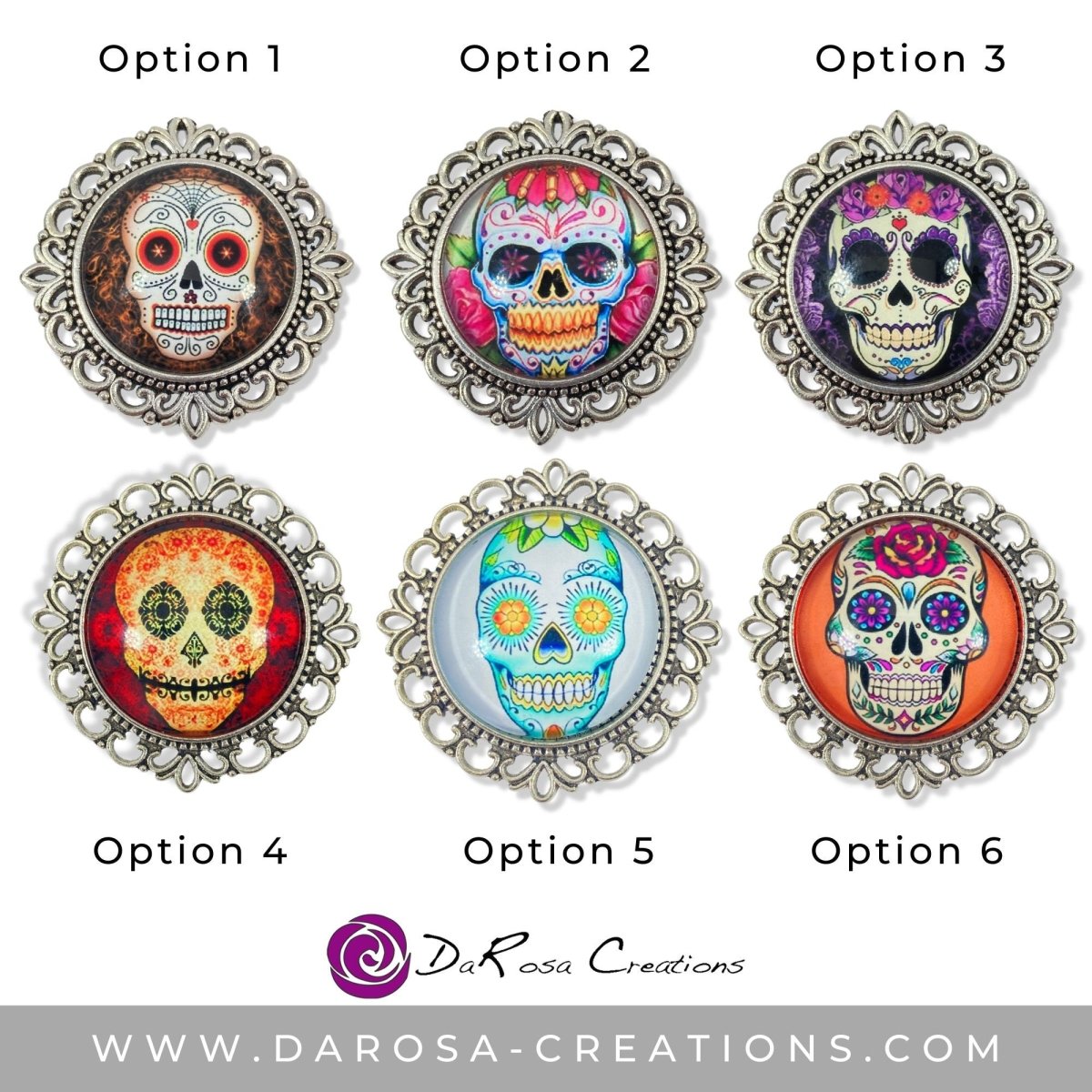 Sugar Skull Drawer Knobs - DaRosa Creations