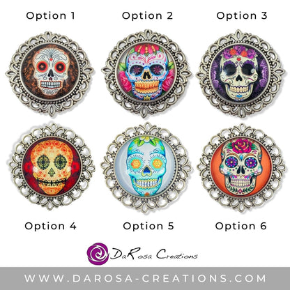 Sugar Skull Drawer Knobs - DaRosa Creations