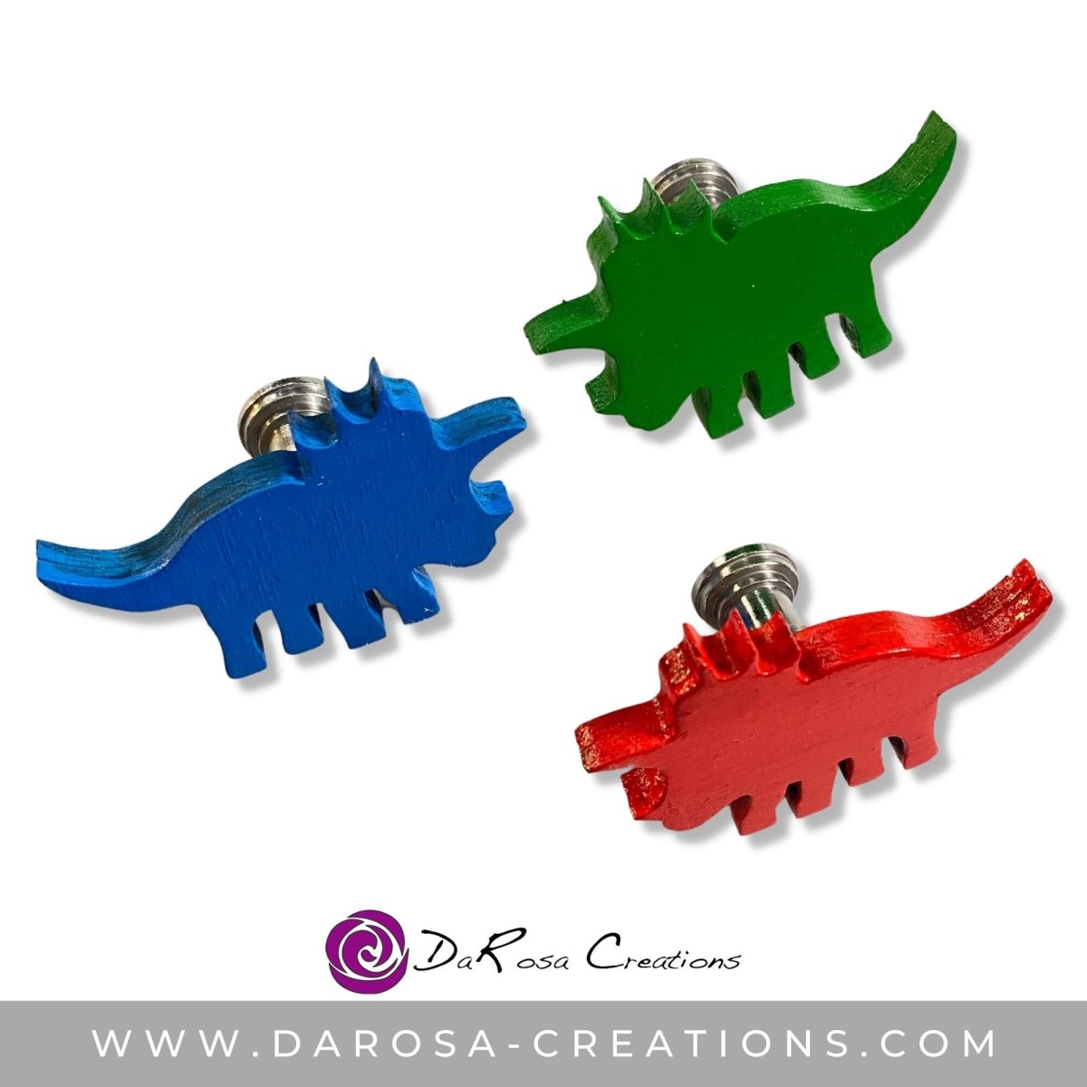 Triceratops Dinosaur Drawer Knobs - DaRosa Creations