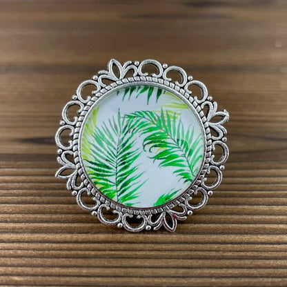 Tropical Leaf Drawer Knob - Monstera or Palm - DaRosa Creations