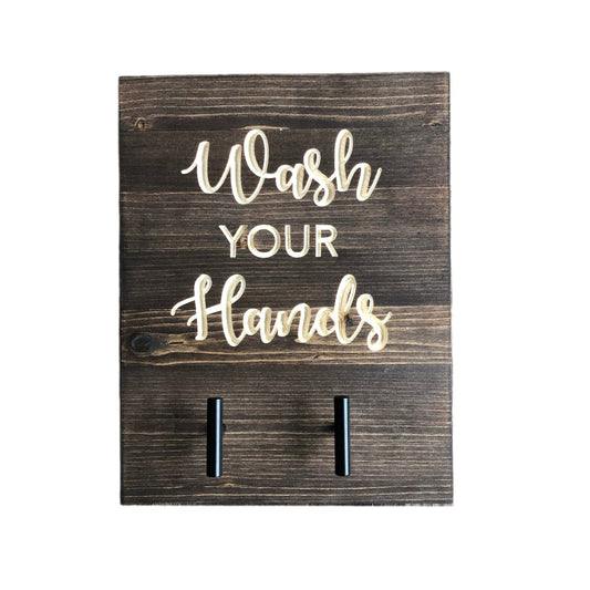Wash Your Hand Sign and Hooks - DaRosa Creations