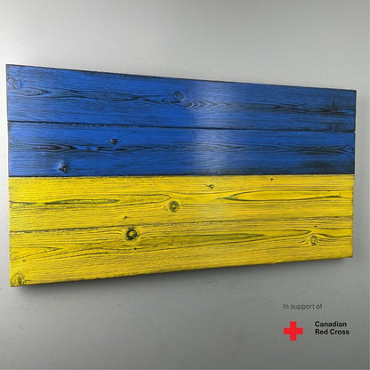 Wood Ukrainian Flag - DaRosa Creations