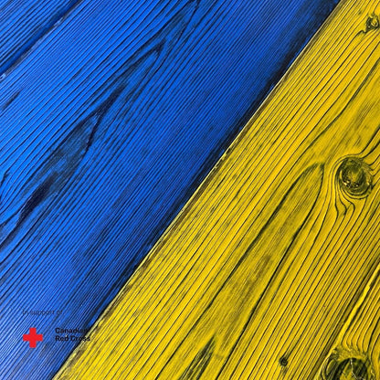 Wood Ukrainian Flag - DaRosa Creations