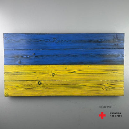 Wood Ukrainian Flag - DaRosa Creations